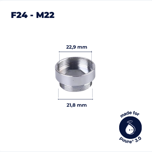 Adaptador de grifo F24-M22 (incluido)