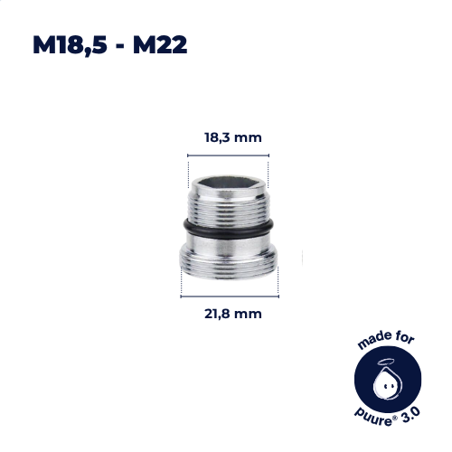 Adaptador de grifo M18,5-M22