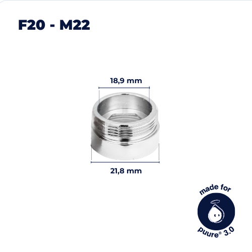 Adaptador de grifo F20-M22