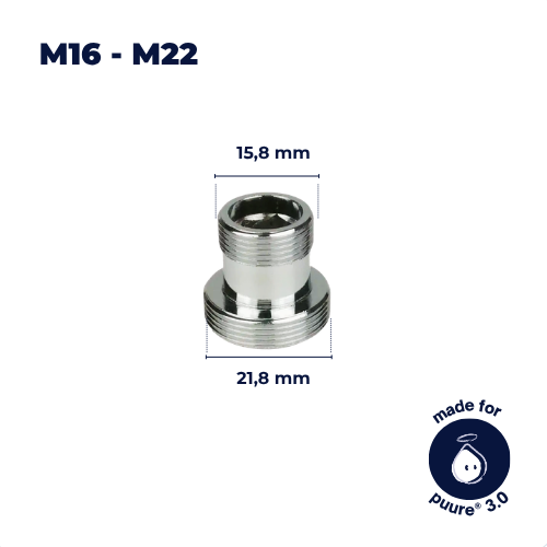 Adaptador de grifo M16-M22