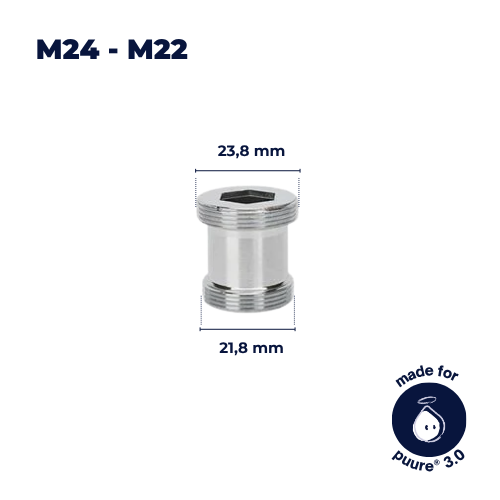 Adaptador de grifo M24-M22 (incluido)